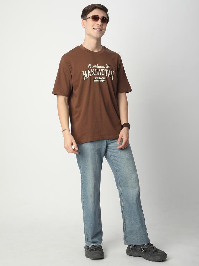 Self Design Men Round Neck T-Shirt image number 1