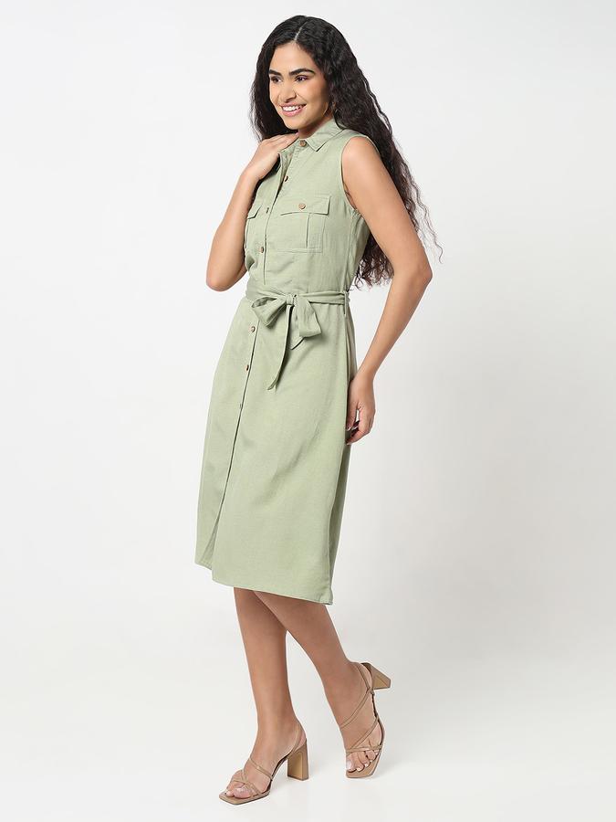 R&B Women A-line Below Knee Dress  image number 2