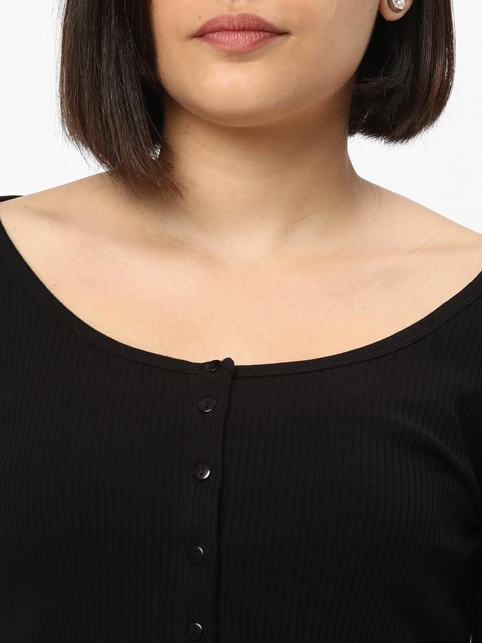 Women Slim Fit Crop Top image number 3