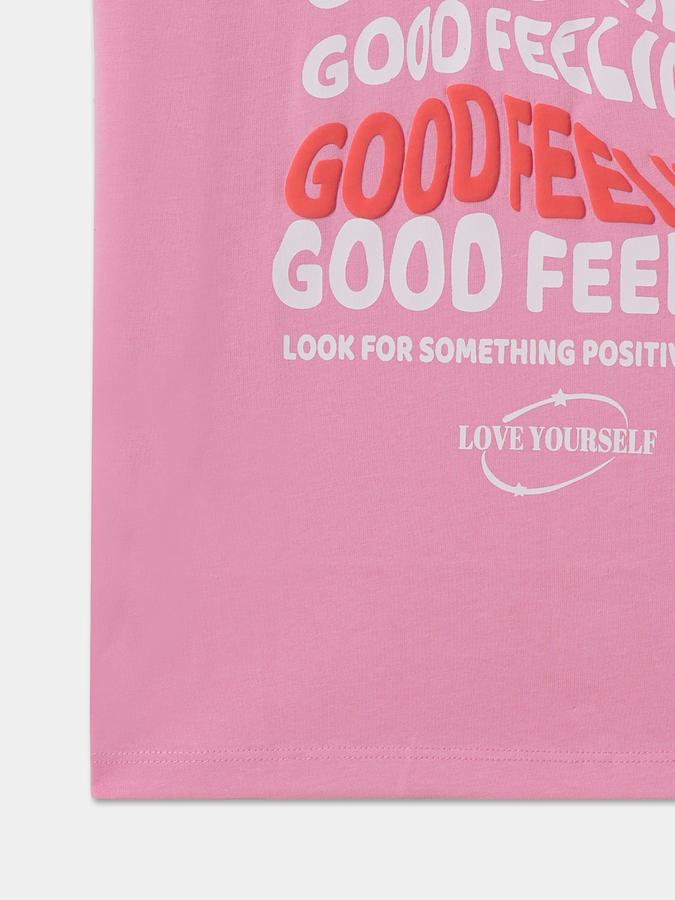 Girls Printed Pure Cotton Regular T Shirt image number 3