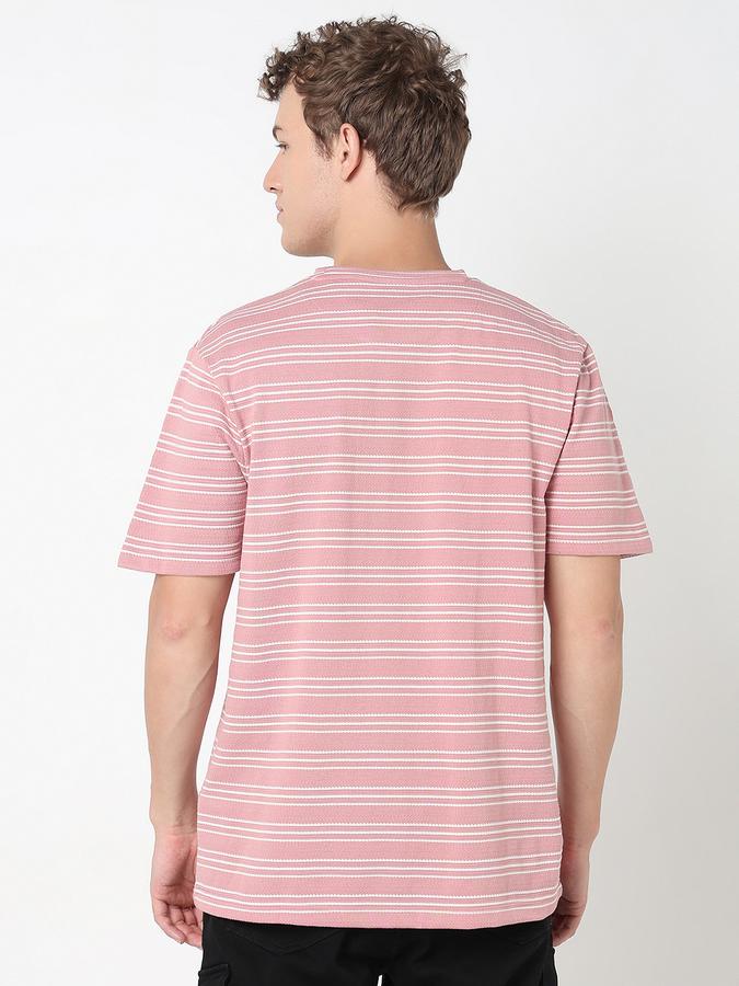 R&B MEN'S YOUNG MEN Short Sleeve STRIPE TEE - RELAX FIT image number 3