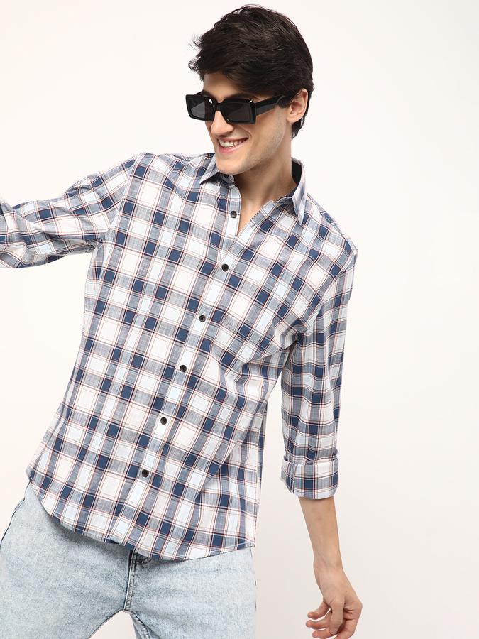 Men Regular Fit Cutaway Collar Shirt image number 0