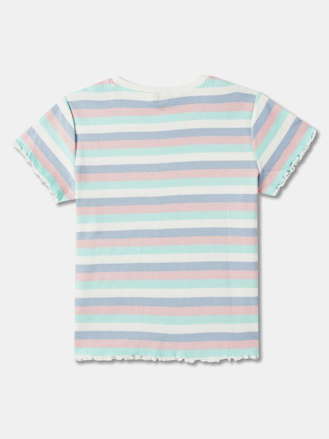 Girls Typographic Print Round-Neck Top image number 1