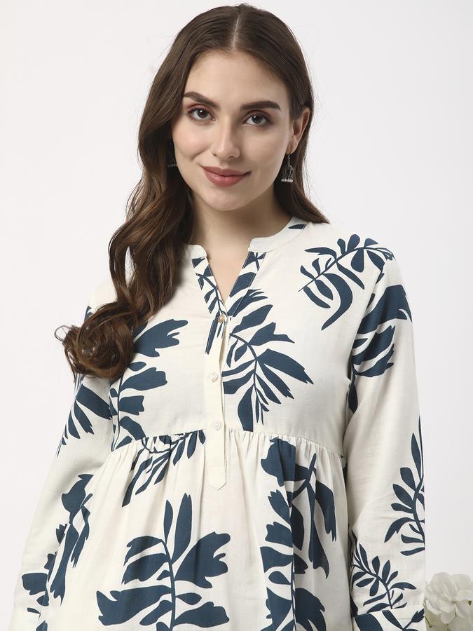 Women Printed Collared Neck Tops & Tunics
