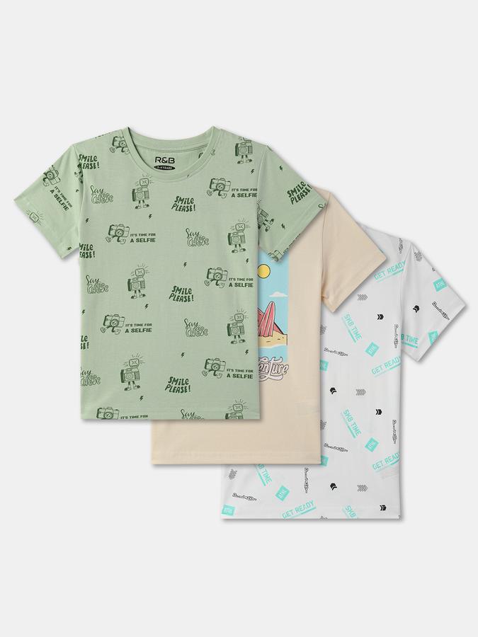 Boys Regular Fit Short Sleeve Crew Neck T-Shirt