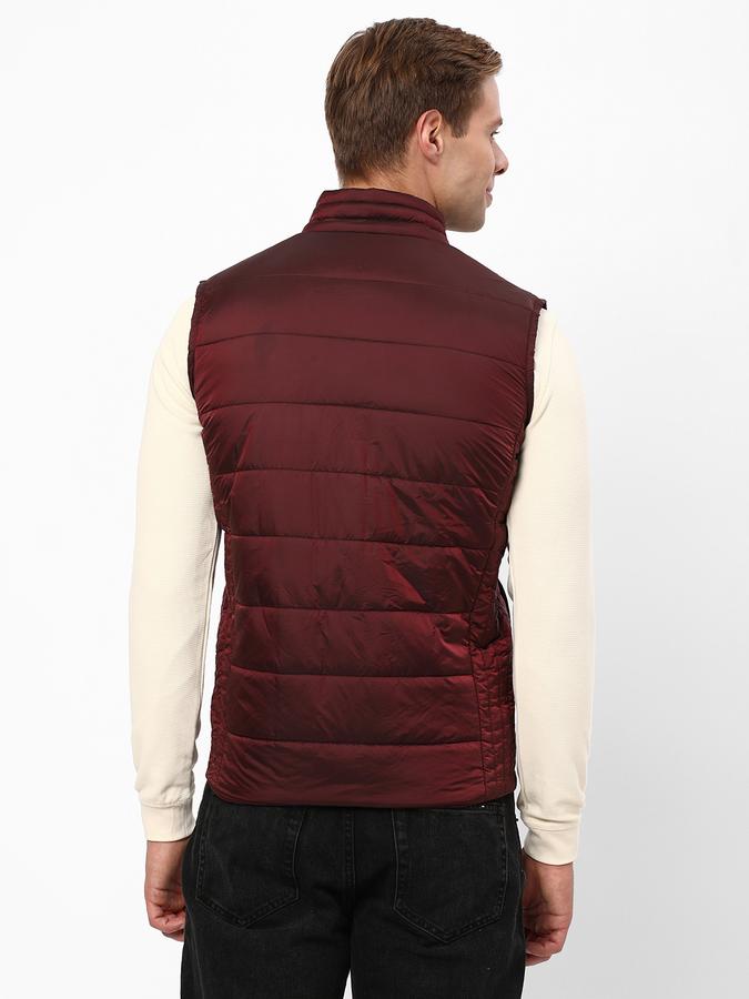 Men Polyester Regular Fit Quilted Jacket