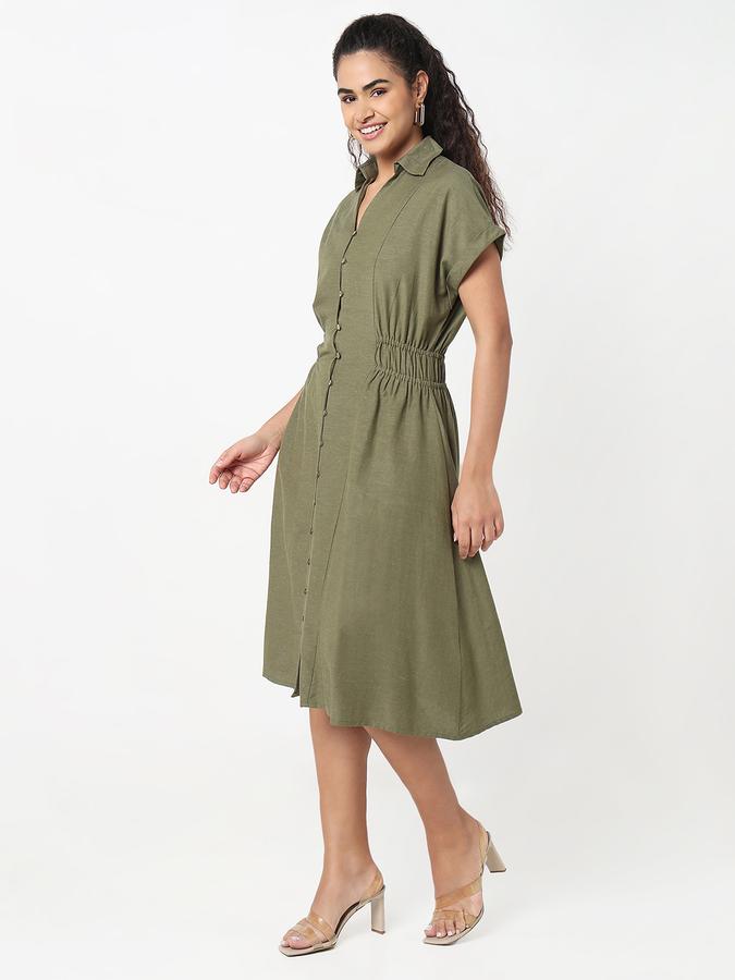 R&B Women A-line Below Knee Dress  image number 2