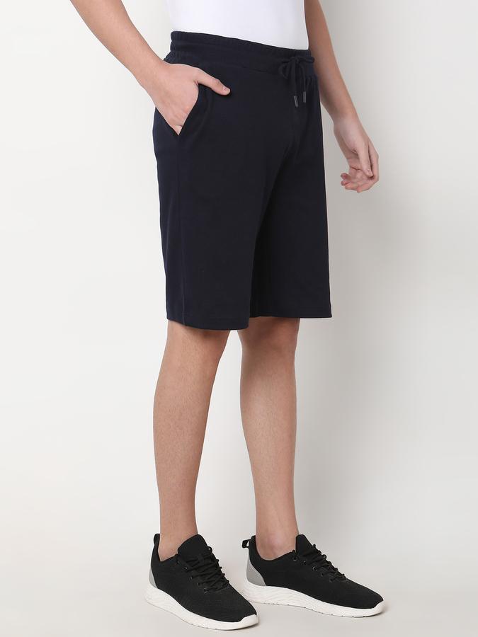 Boys Cotton Relaxed Fit Drawstring Waist Clean Hem Shorts