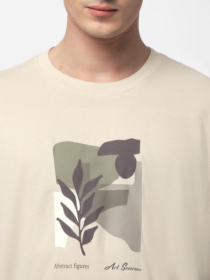 R&B MEN'S Graphic Printed T-Shirt with Crew Neck and Short Sleeves image number 3