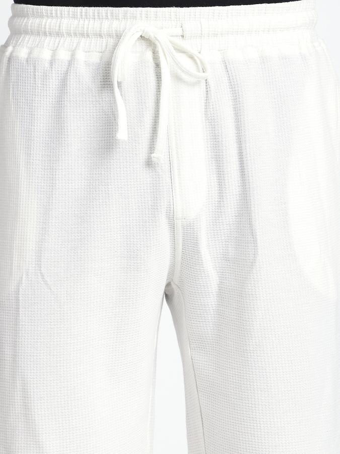 Men Cotton Relaxed Fit Drawstring Textured Shorts