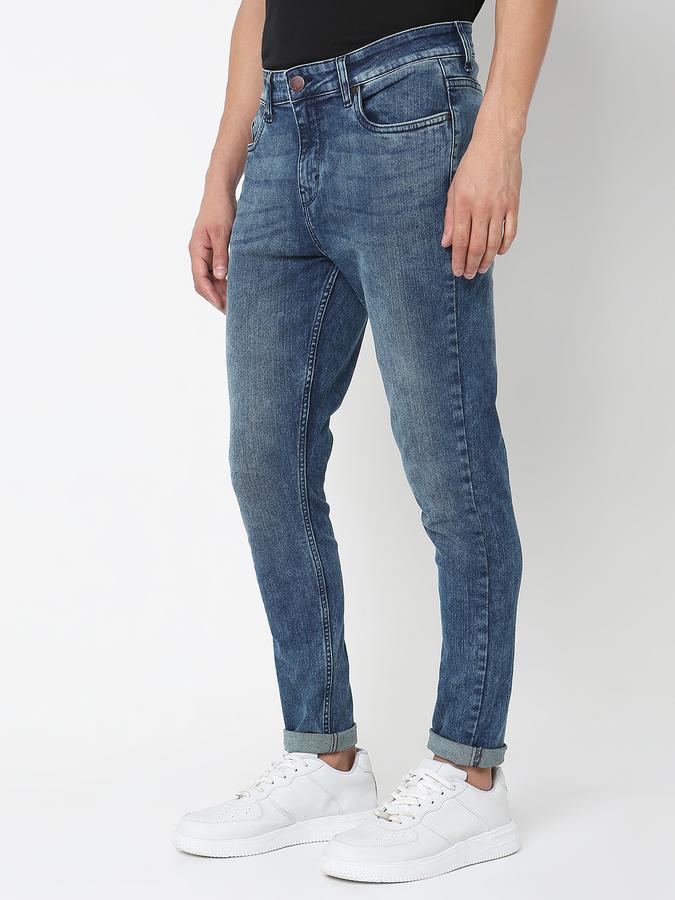 Men Mid-Wash Slim Fit Jeans image number 1