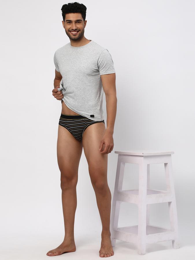 Pack of 2 Men Striped Briefs image number 3