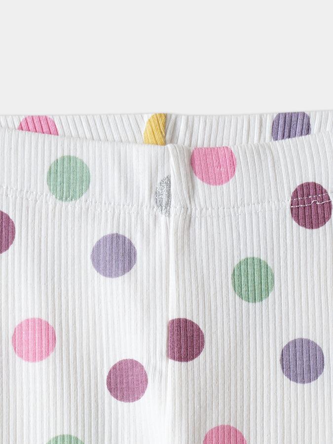 Girls Cotton Skinny Fit Elastic Waist Printed Leggings