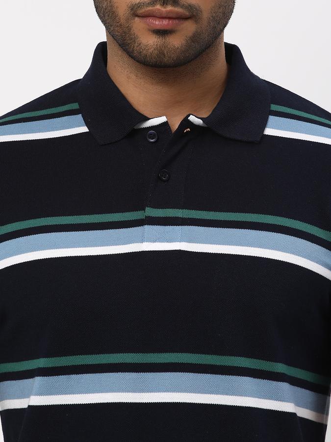 R&B Men's Striper Polo image number 3