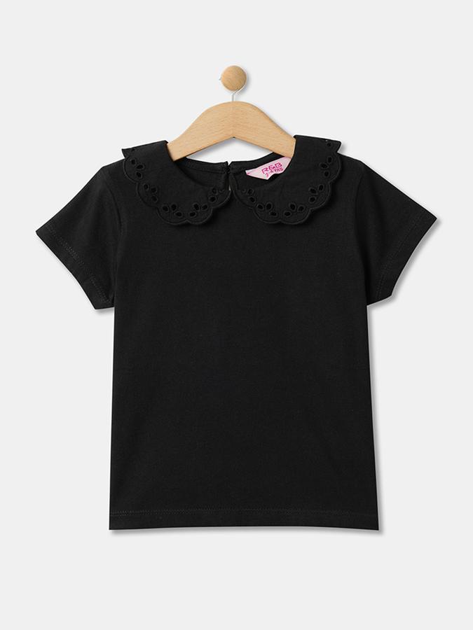Round-Neck Top with Short Sleeves image number 0
