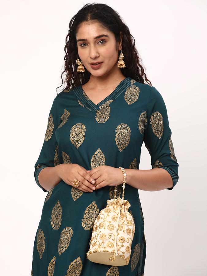 R&B Women Blue Kurtas image number 0