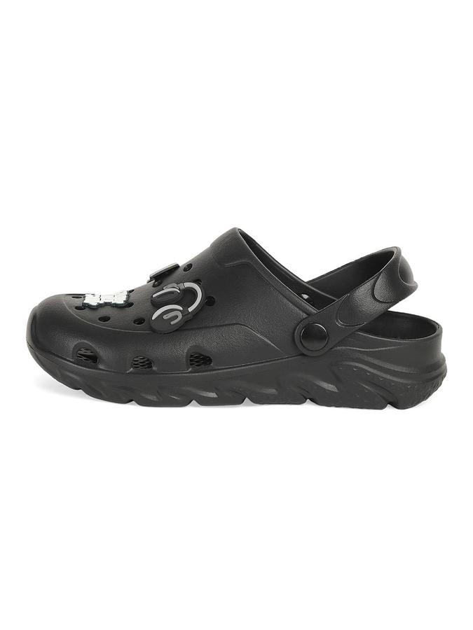 R&B Black EVA Embellished Boys Clogs