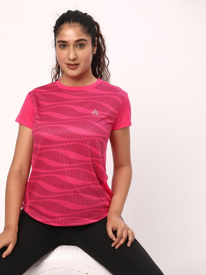 R&B Women's Printed Active Tee image number 0