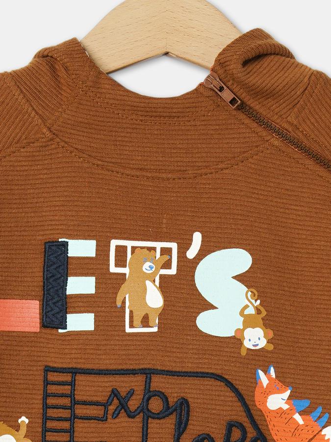 R&B Boys Brown Sweatshirts & Hoodies image number 2