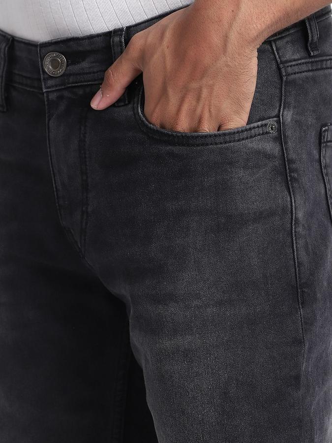 R&B Men Grey Slim Fit Mid-Rise Jeans