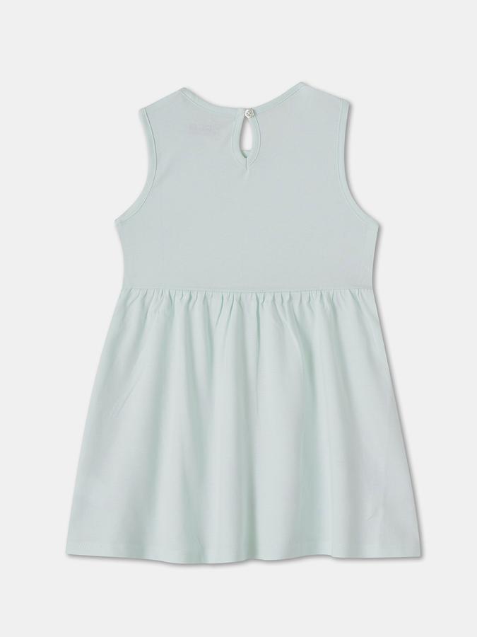 R&B Baby Girls Knee Length Casual Dress with Short Sleeves image number 1