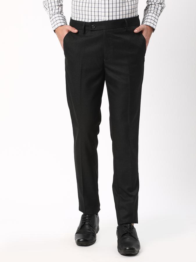 R&B Men Grey Formal Trousers image number 0