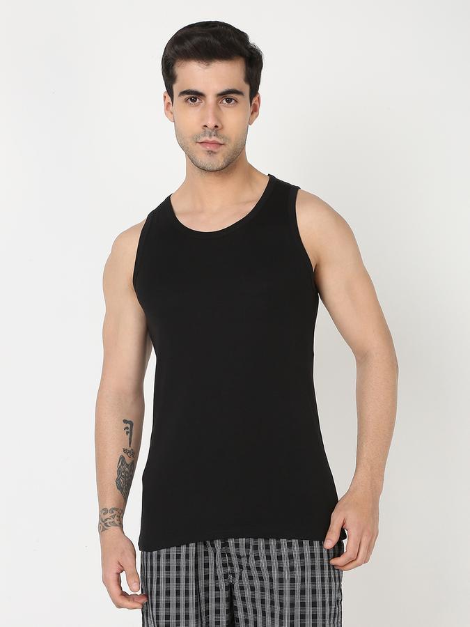 Men Pack of 2 Round-Neck Sleeveless Vests image number 0