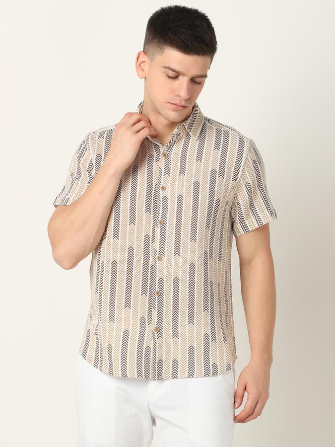 Men Striped Regular Fit Shirt image number 0