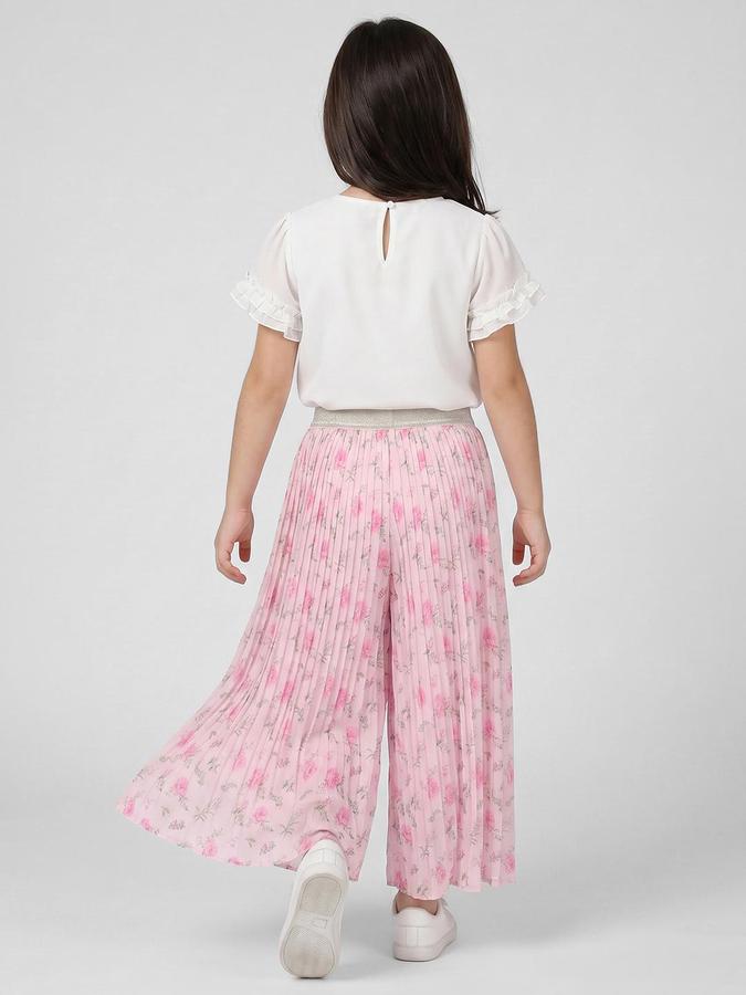 R&B White Polyester Girl Clothing Set