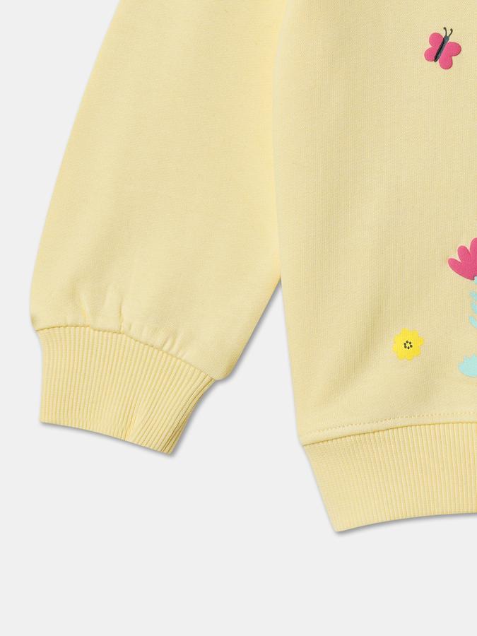 Girls Graphic Regular Fit Long Sleeve Crew Neck SweaT-Shirt