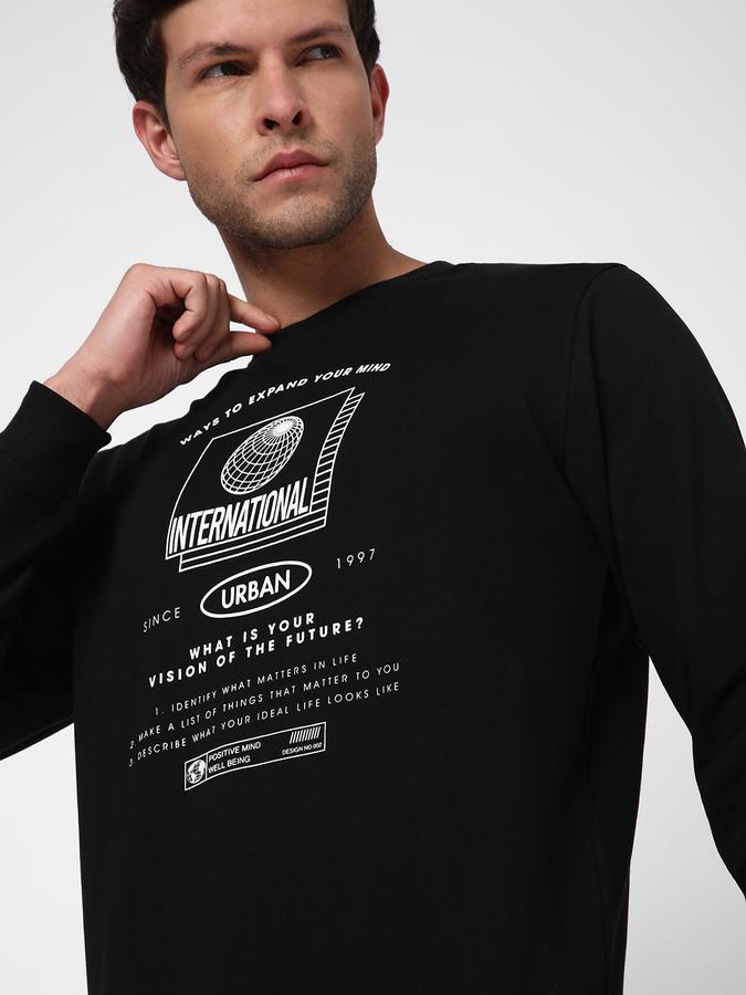 R&B Men Black Sweatshirts & Hoodies image number 0