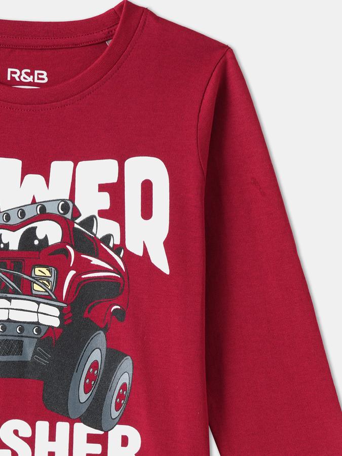 R&B BOYS PRINTED REGULAR GRAPHIC TEE image number 2