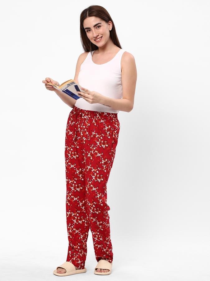 Women Floral Print Relaxed Fit Pyjamas image number 1