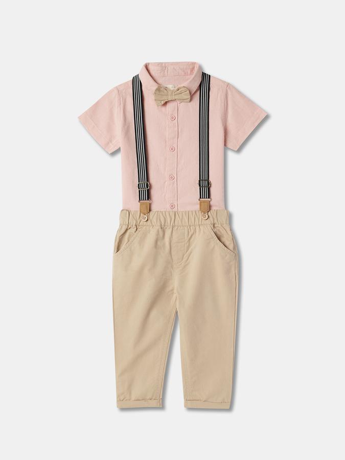 Button-Front Shirt & Pants Set image number 0