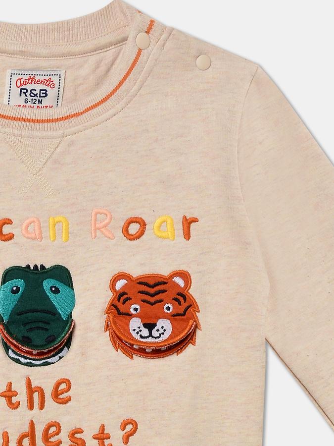 Boys Relaxed Fit Full Sleeve Crew Neck SweaT-Shirt