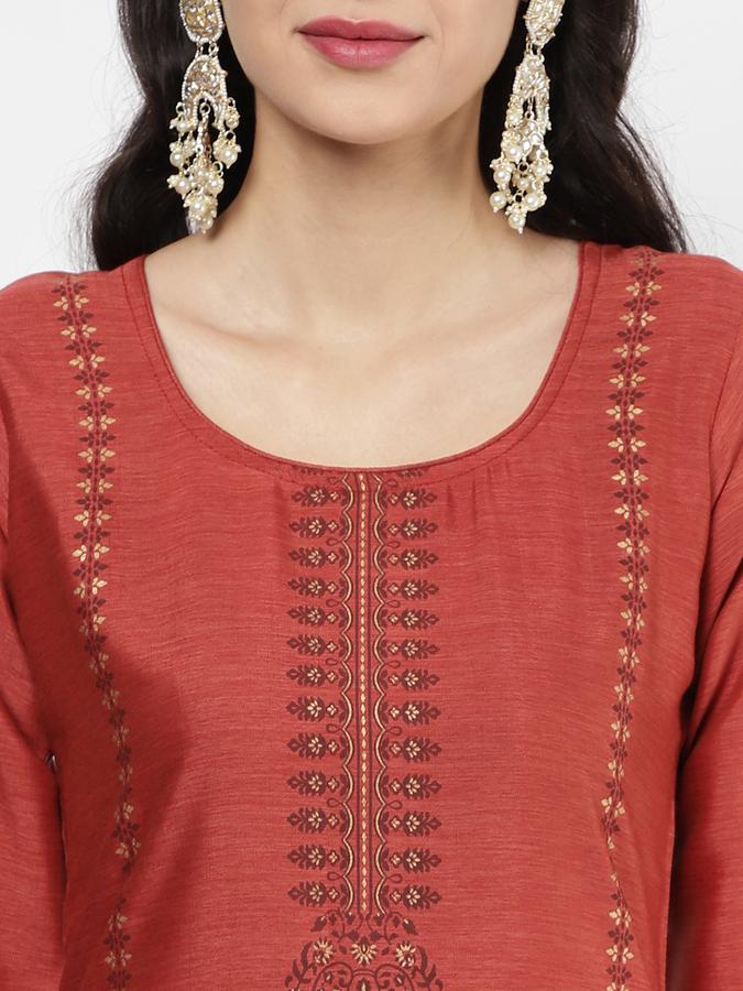 R&B Rust Women Kurtas image number 3
