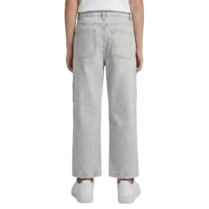 R&B Grey Solid Mid-Rise Boys Jeans 