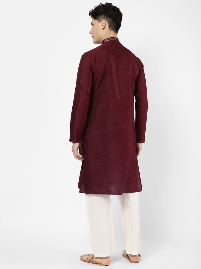 R&B Men Red Kurtas image number 2