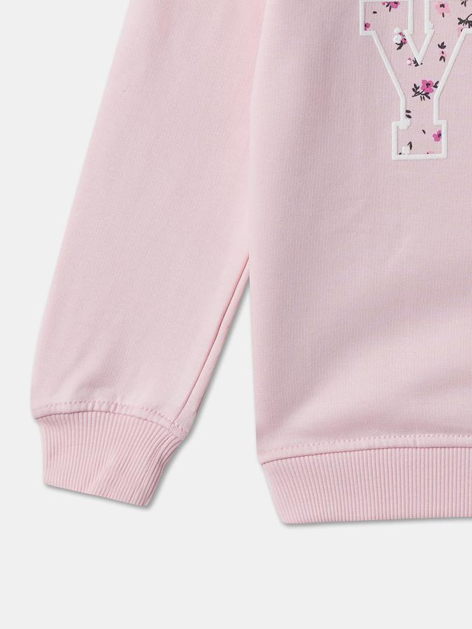 Girls Graphic Regular Fit Full Sleeve Crew Neck SweaT-Shirt