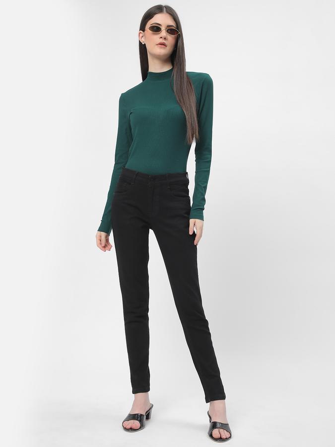R&B Women's High Neck Rib Tee image number 1