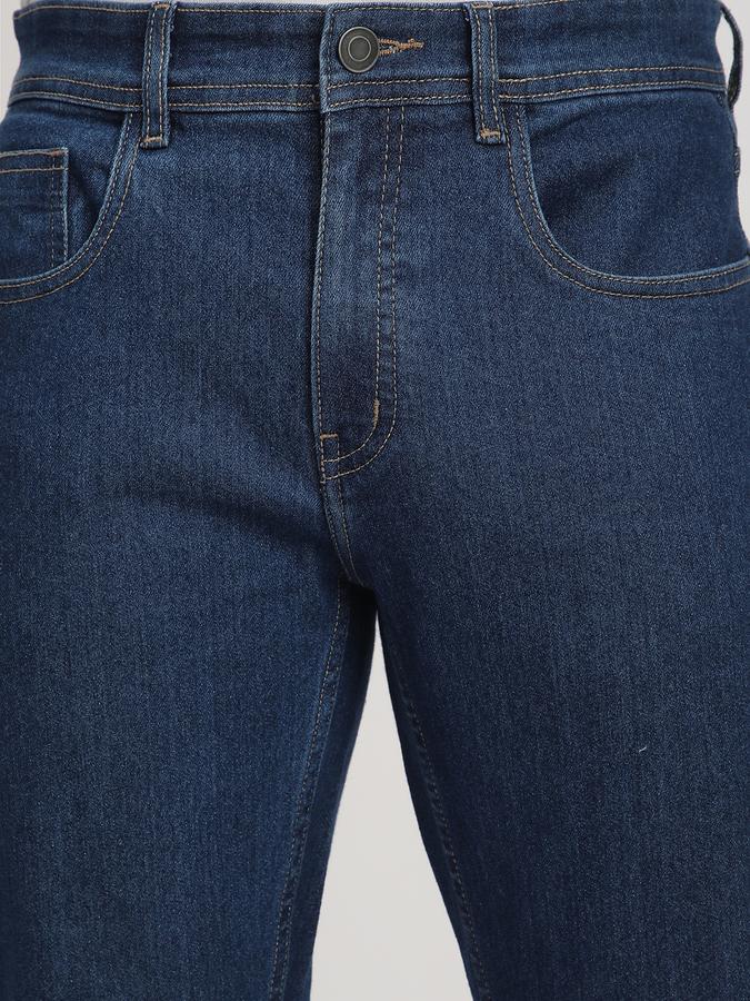 Men Polycotton Regular Fit Mid Rise Clean Look Jeans