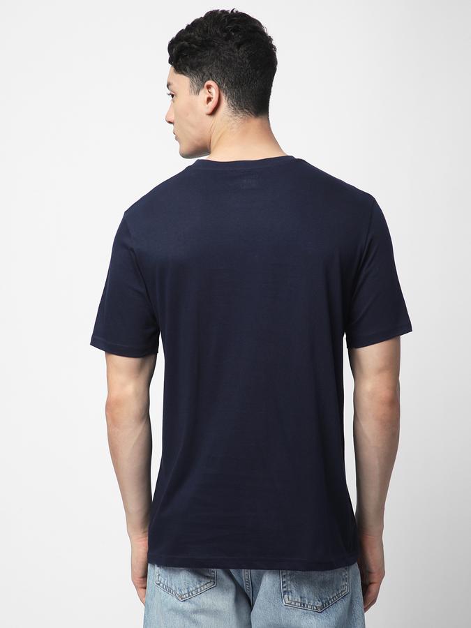 R&B MEN'S Solid T-Shirt with Crew Neck and Short Sleeves image number 2