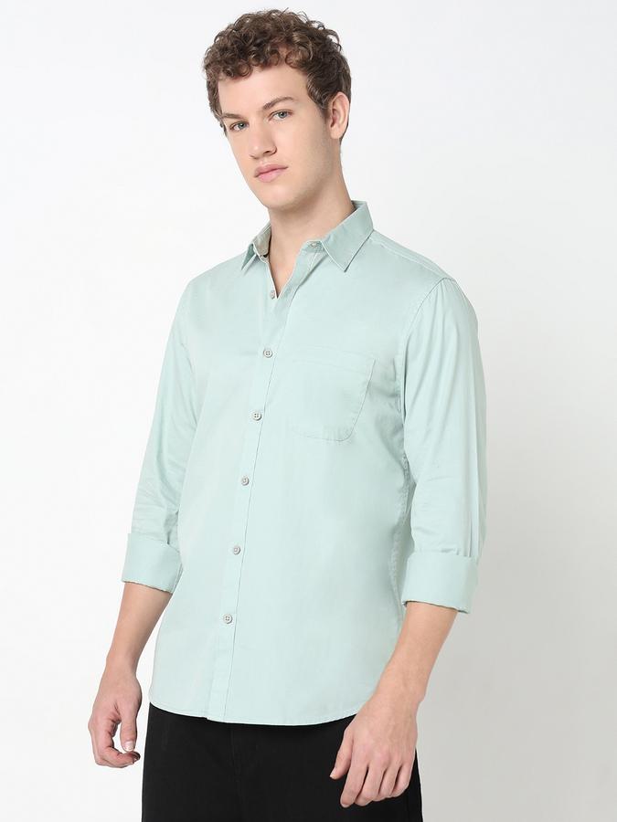 R&B MENS Long sleeves Casual Solid SHIRT image number 1