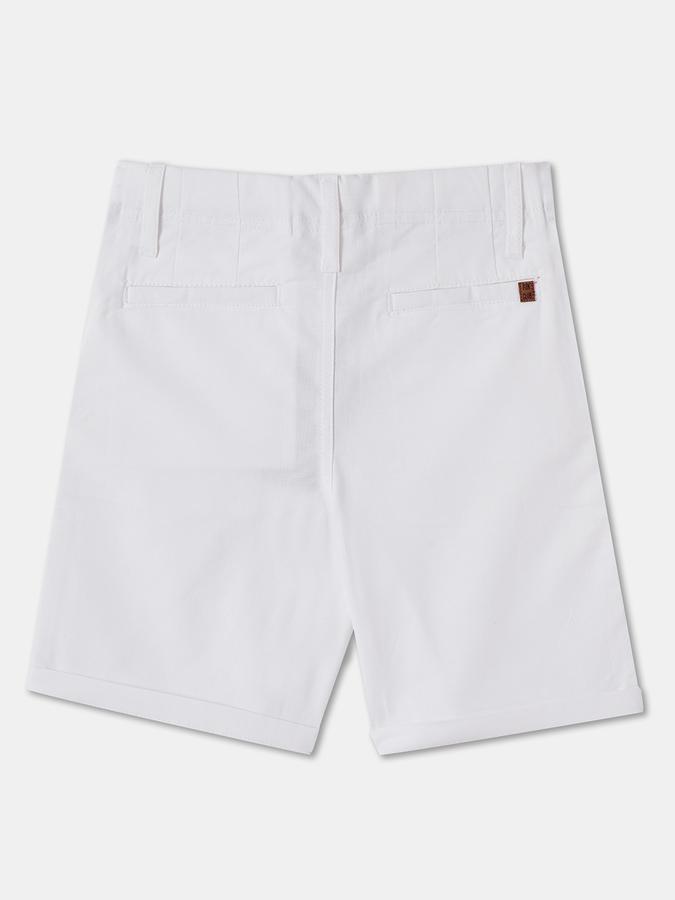 Boys Cotton Regular Fit Mid Waist Woven Shorts