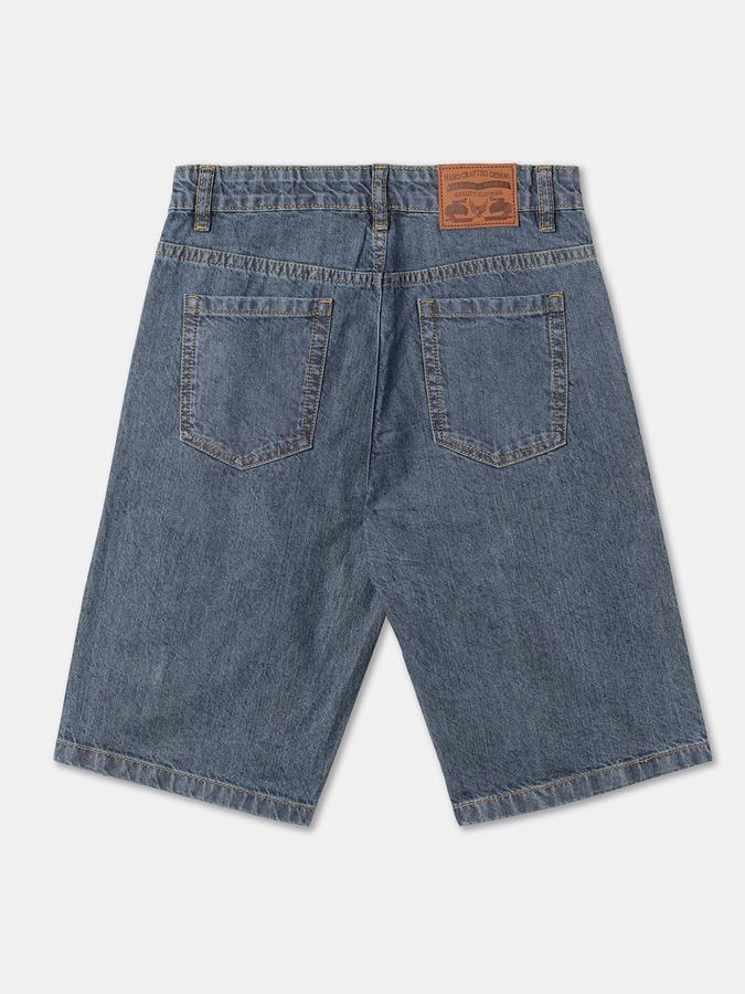 Boys Cotton Regular Fit Mid Waist Clean Hem Shorts