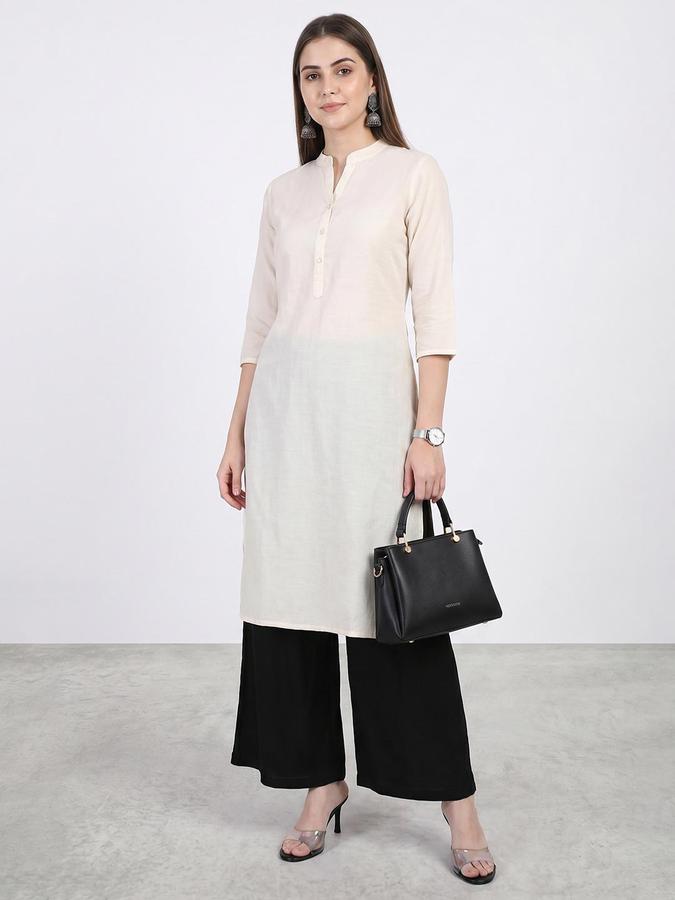 R&B Women Black Straight Fit Ethnic Palazzo