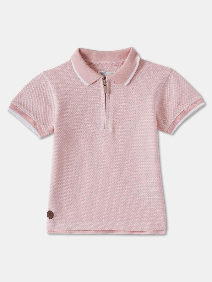 R&B BOYS SHORT SLEEVE Textured POLO