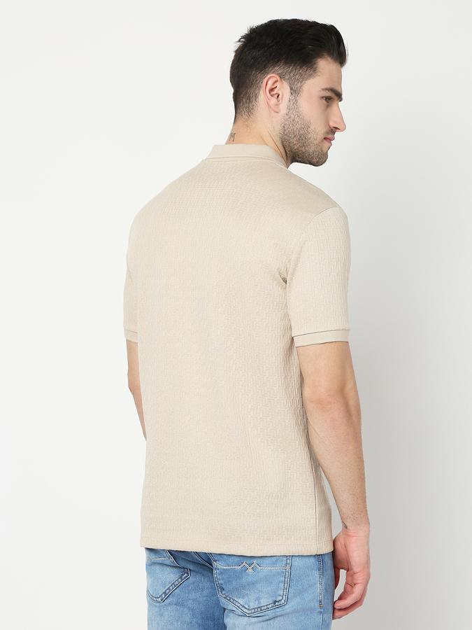 Men Regular Fit Round-Neck T-Shirt image number 3