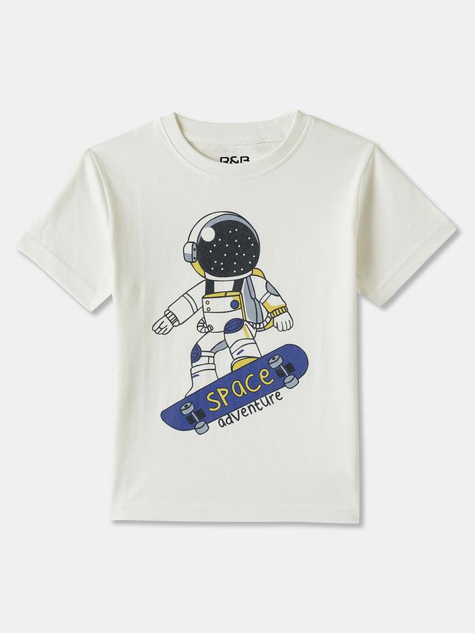 R&B BOYS PRINTED REGULAR GRAPHIC TEE
