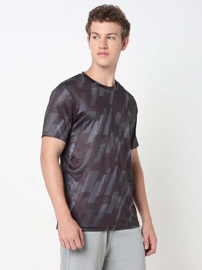 Printed T-Shirt with Crew Neck and Short Sleeves image number 3